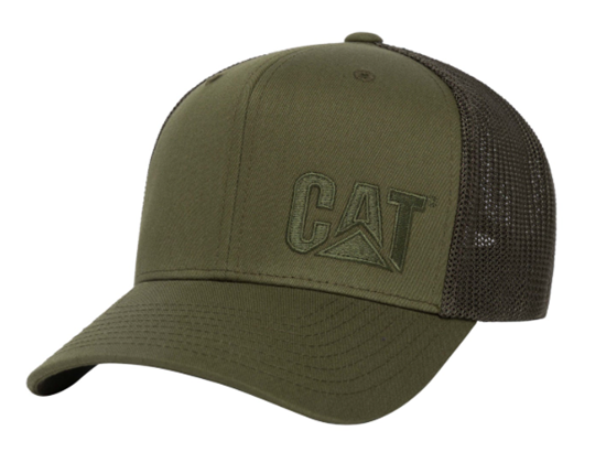 caterpillar cap trucker army